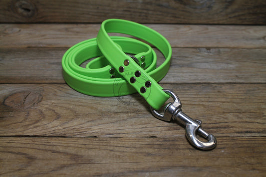 Lime Green Biothane Large Dog Leash