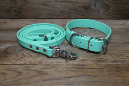 Sea Foam Green Biothane Dog Collar - 1 inch (25mm) wide