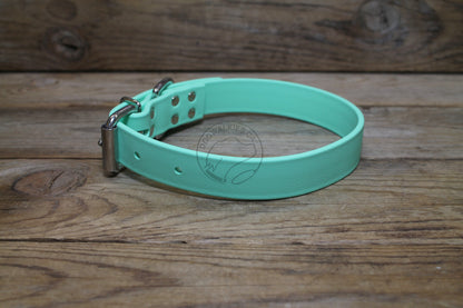 Sea Foam Green Biothane Dog Collar - 1 inch (25mm) wide