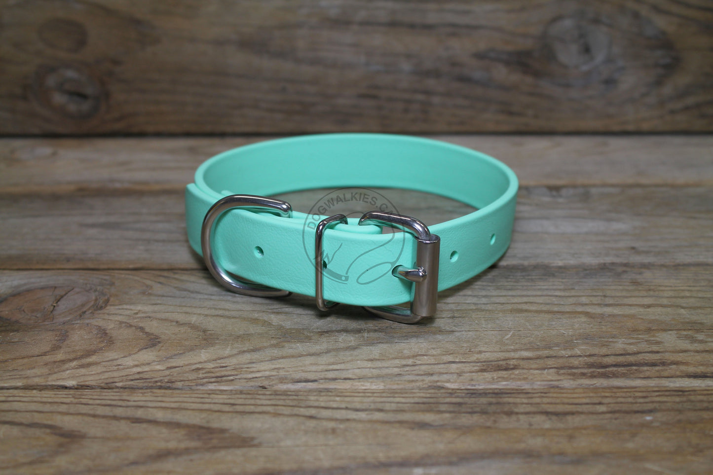Sea Foam Green Biothane Dog Collar - 1 inch (25mm) wide