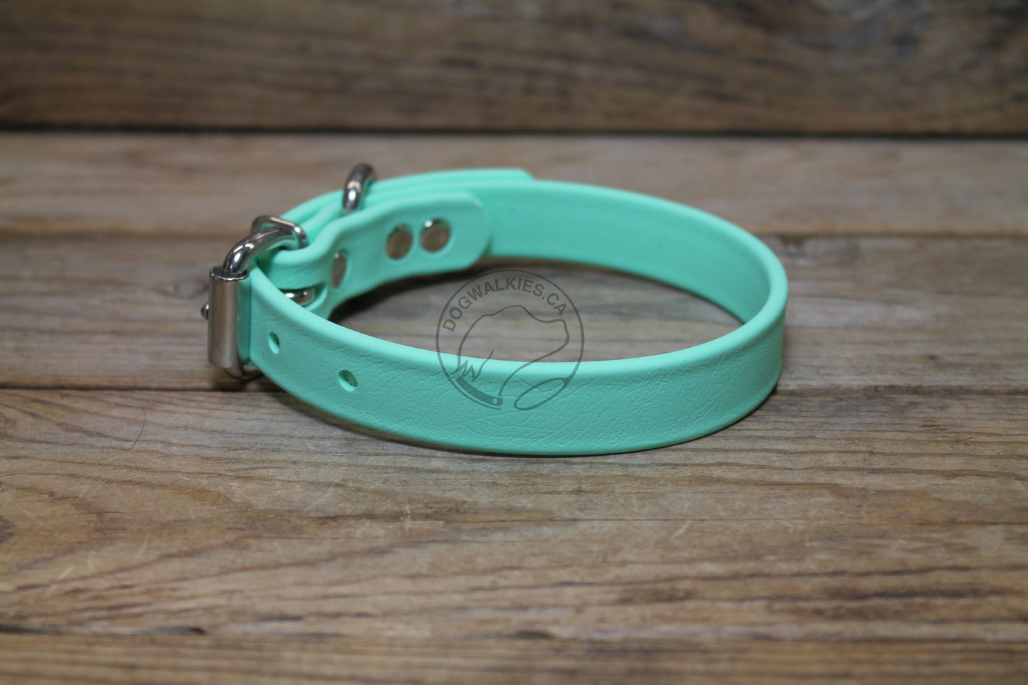 Sea Foam Pastel Green Biothane Dog Collar - 3/4" (20mm) wide