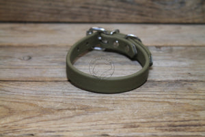 Olive Green Biothane Dog Collar - 5/8"(16mm) wide