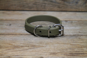 Olive Green Biothane Dog Collar - 5/8"(16mm) wide