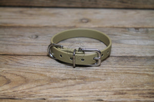 Sahara Tan (limited) Biothane Small Dog Collar - 1/2" (12mm) wide