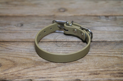 Sahara Tan (limited) Biothane Small Dog Collar - 1/2" (12mm) wide