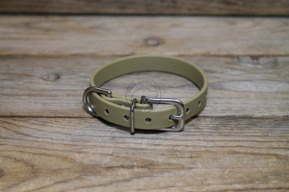 Sahara Tan (limited) Biothane Small Dog Collar - 1/2" (12mm) wide