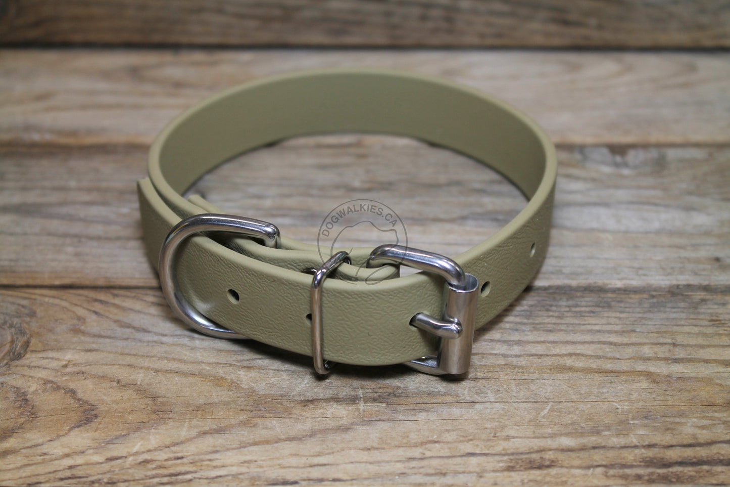 Sahara Tan (limited) Biothane Dog Collar - 1 inch (25mm) wide