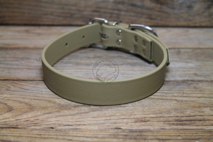 Sahara Tan (limited) Biothane Dog Collar - 1 inch (25mm) wide