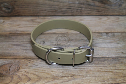 Sahara Tan (limited) Biothane Dog Collar - 1 inch (25mm) wide