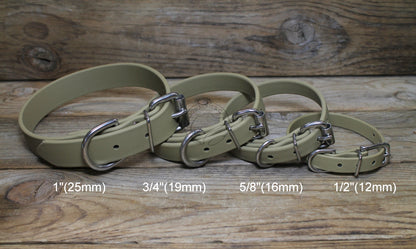 Sahara Tan (limited) Biothane Dog Collar - 5/8"(16mm) wide