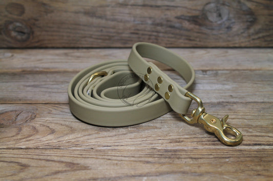 Sahara Tan (limited) Biothane Large Dog Leash