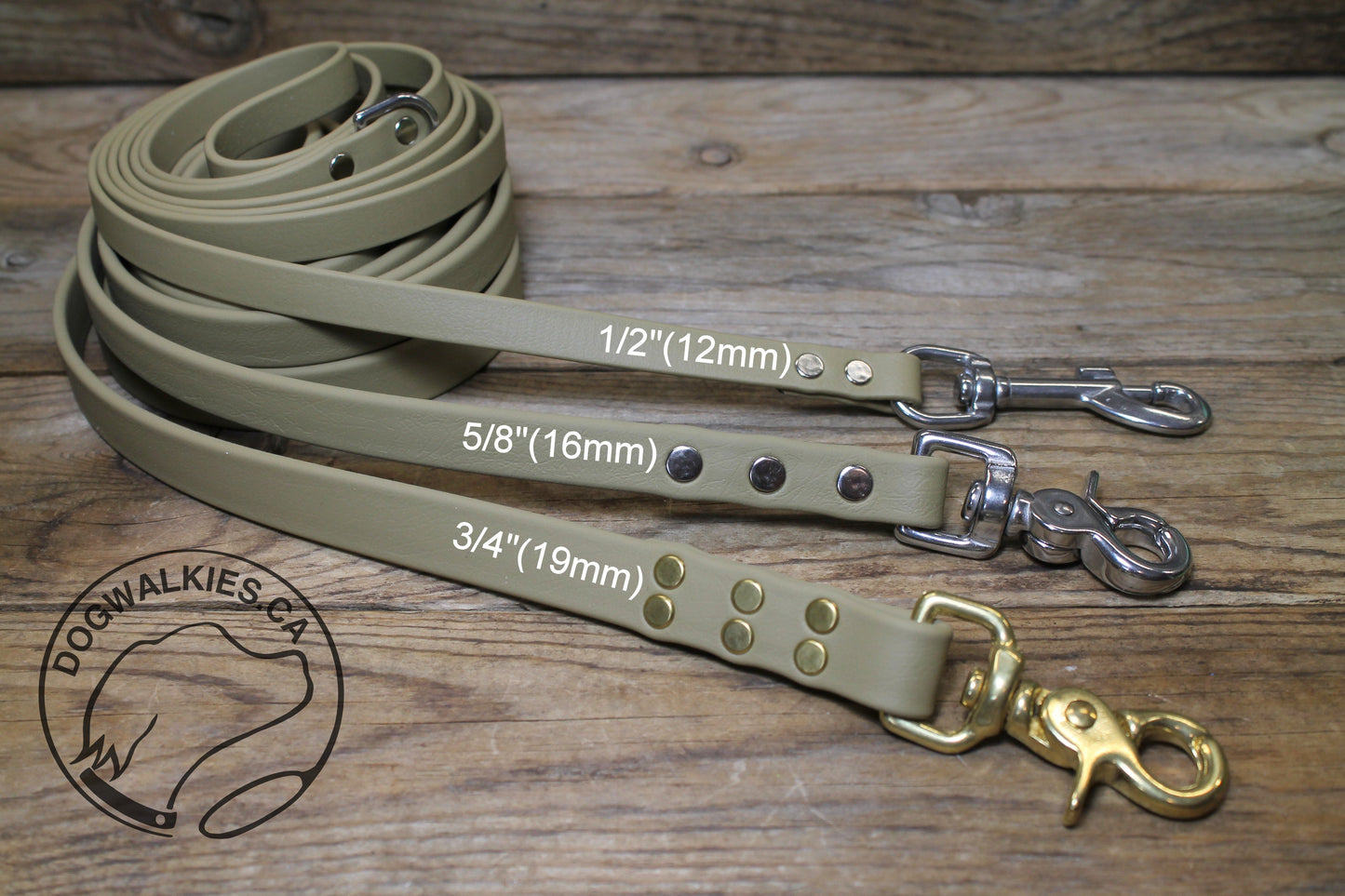 Sahara Tan (limited) Biothane Large Dog Leash