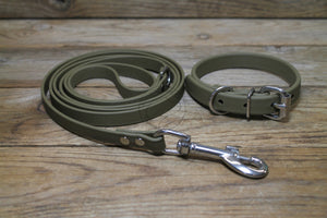 Olive Green Biothane Dog Collar - 5/8"(16mm) wide