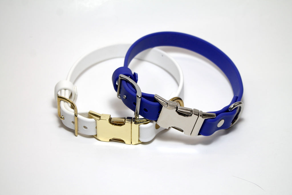 Side Release - 3/4" (20mm) Dog Collar in Biothane - 40 colour choices - quick pinch release
