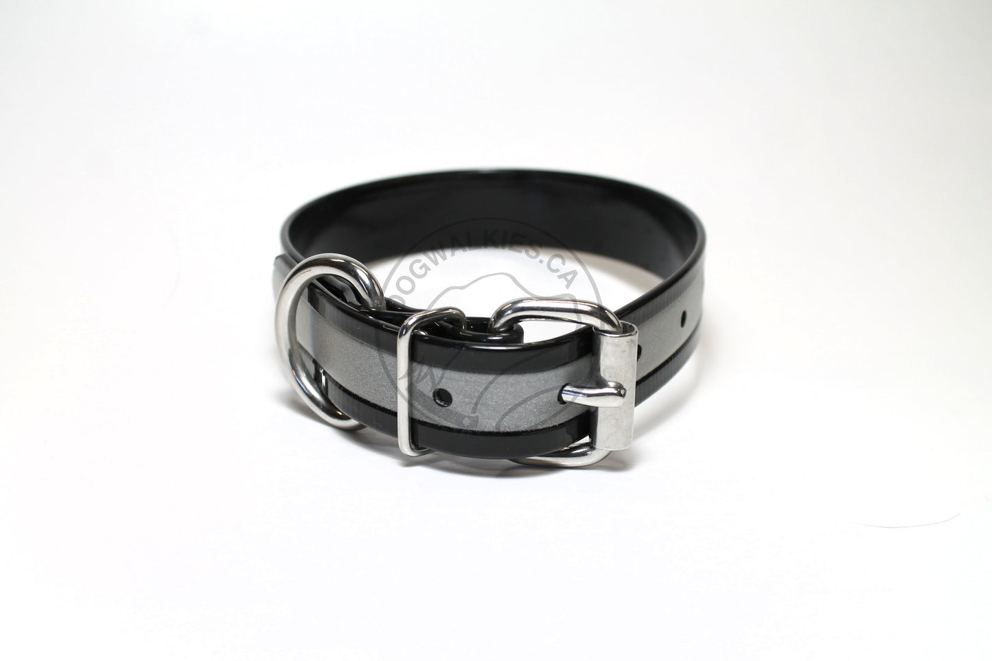 Reflective Genuine Biothane Dog Collar - 1 inch (25mm) wide - all colours