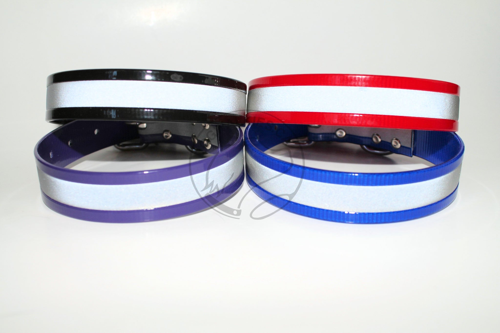 Reflective Genuine Biothane Dog Collar - 1 inch (25mm) wide - all colours
