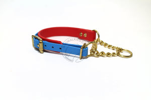 Biothane Chain Martingale Dog Collar - 3/4" (20mm) wide - All Colours