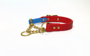 Biothane Chain Martingale Dog Collar - 3/4" (20mm) wide - All Colours