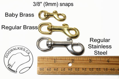 Lighter Weight Waterproof Tracking Recall Long Line - leash for smaller dog or cats - 3/8" (9mm) Biothane