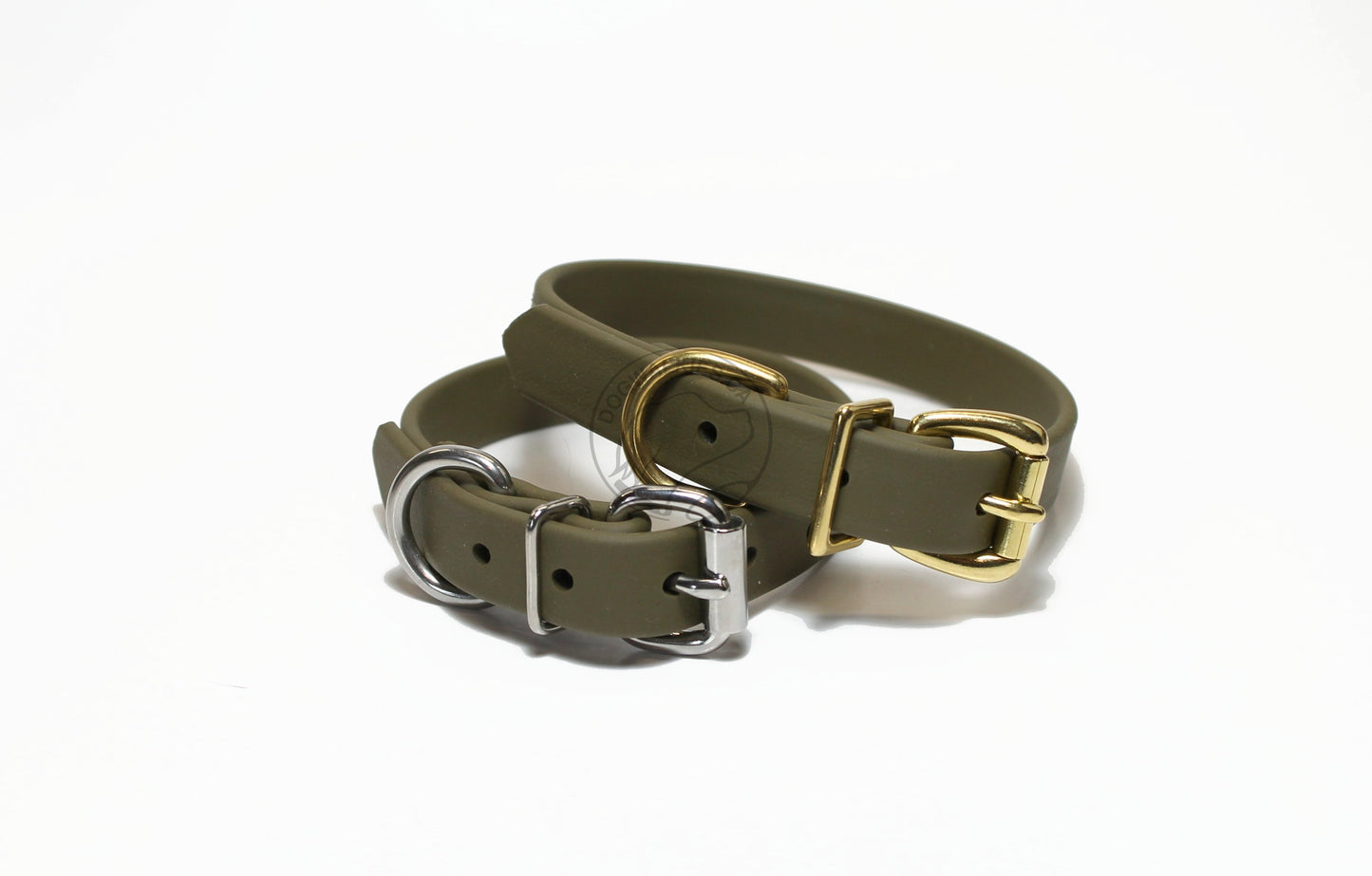 Olive Green Biothane Dog Collar - 3/4" (20mm) wide