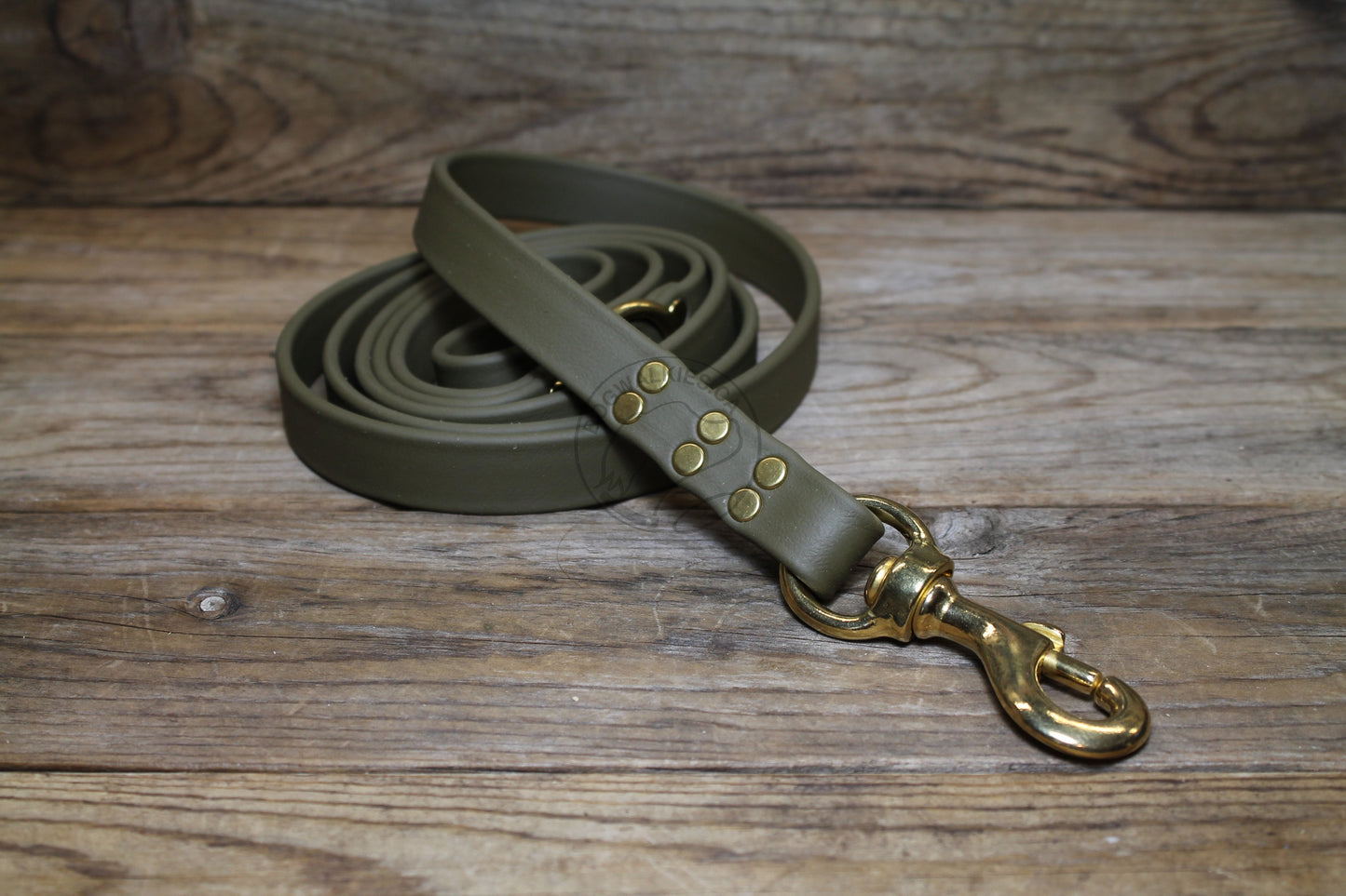 Olive Green Biothane Large Dog Leash