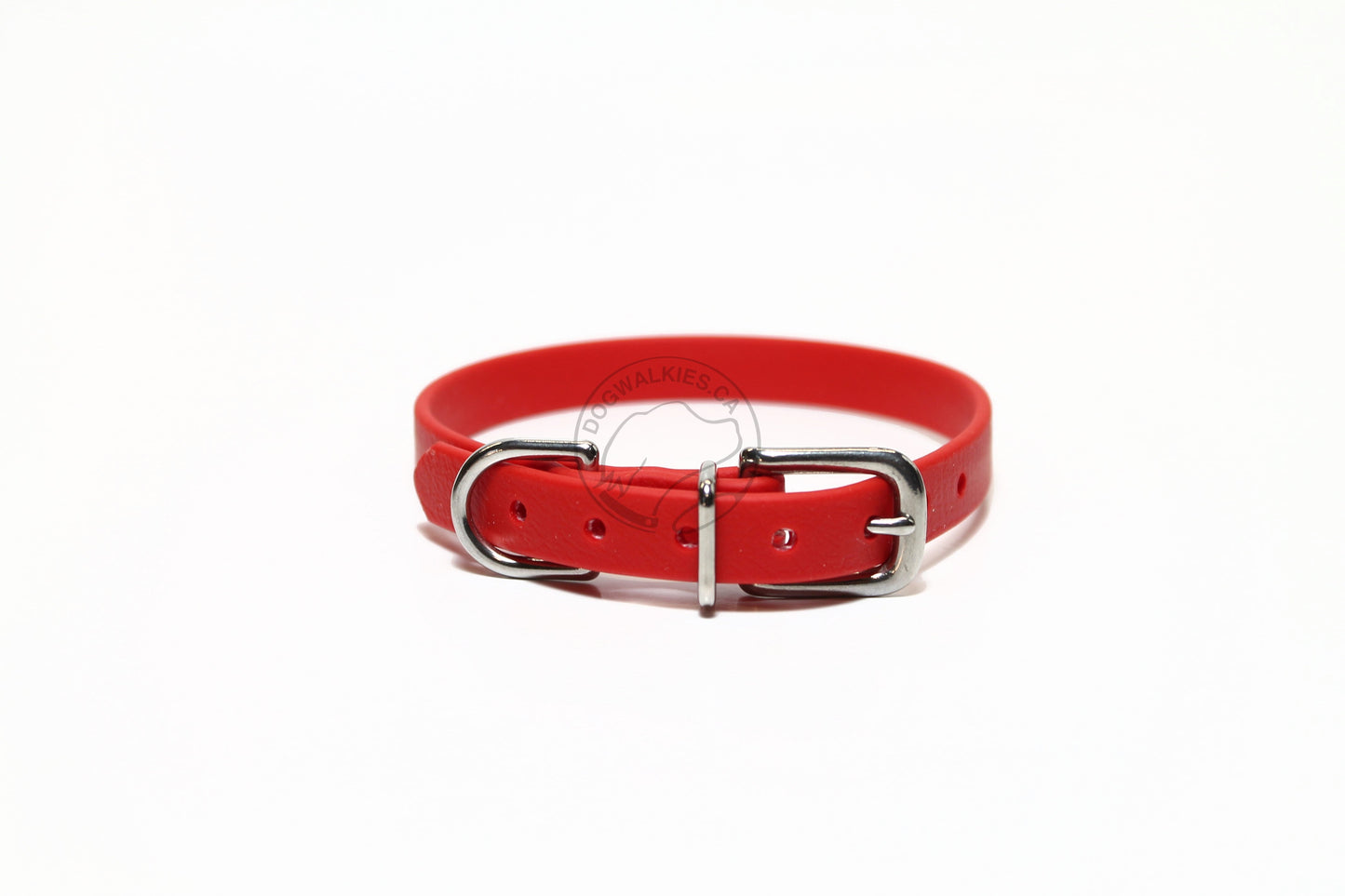 Poppy Red Biothane Small Dog Collar - 1/2" (12mm) wide