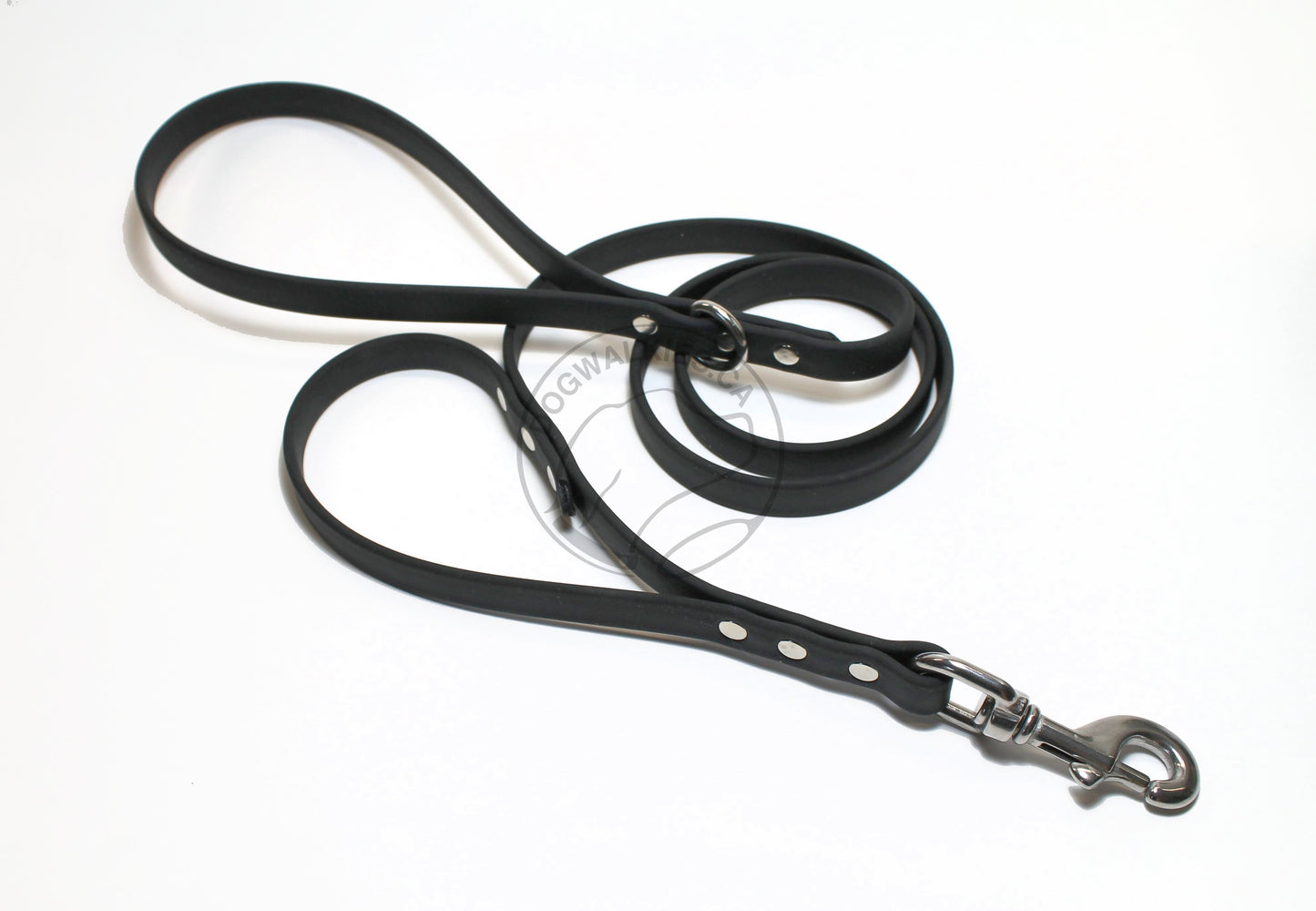Two Handle Biothane, 5/8" (16mm) wide, Dog Leash - Leash with Traffic Handle