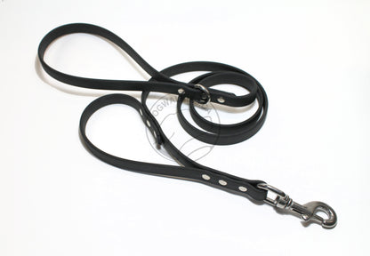 Two Handle Biothane, 5/8" (16mm) wide, Dog Leash - Leash with Traffic Handle