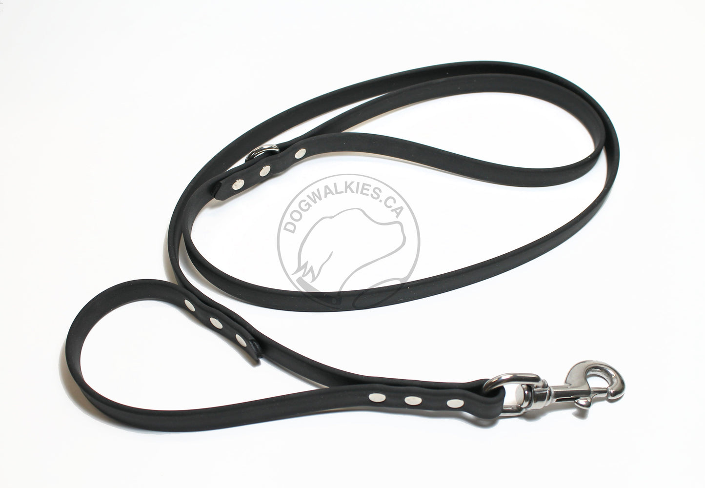 Two Handle Biothane, 5/8" (16mm) wide, Dog Leash - Leash with Traffic Handle