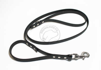 Two Handle Biothane, 5/8" (16mm) wide, Dog Leash - Leash with Traffic Handle