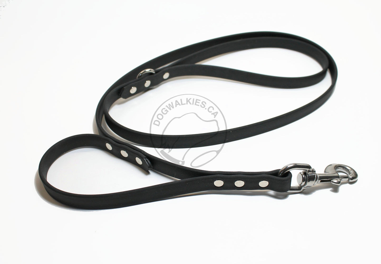 Two Handle Biothane, 5/8" (16mm) wide, Dog Leash - Leash with Traffic Handle
