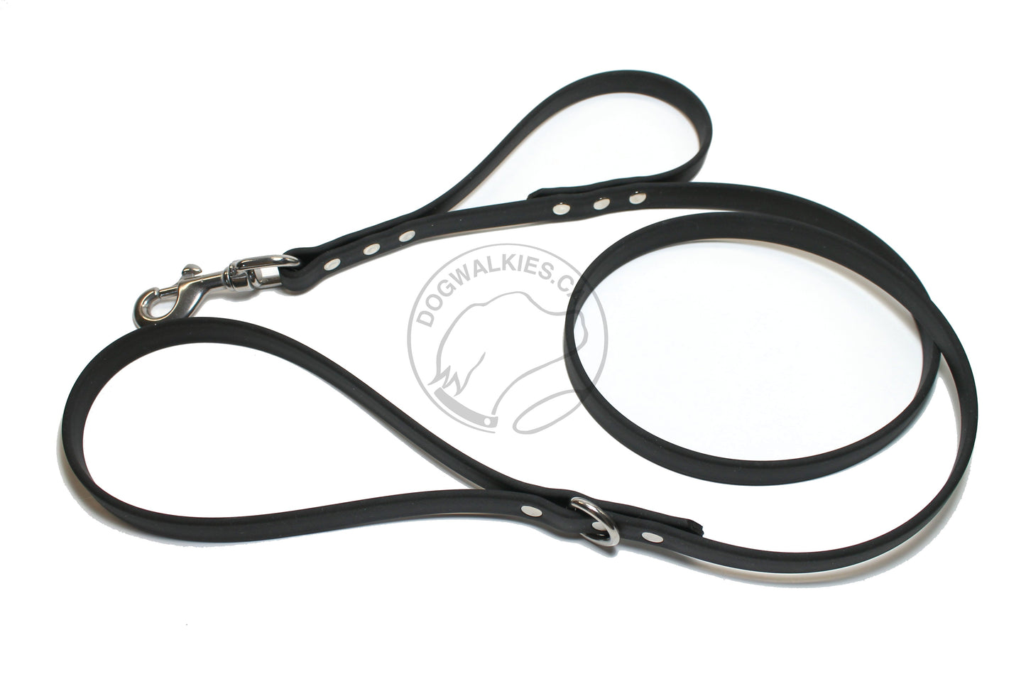 Two Handle Biothane, 5/8" (16mm) wide, Dog Leash - Leash with Traffic Handle