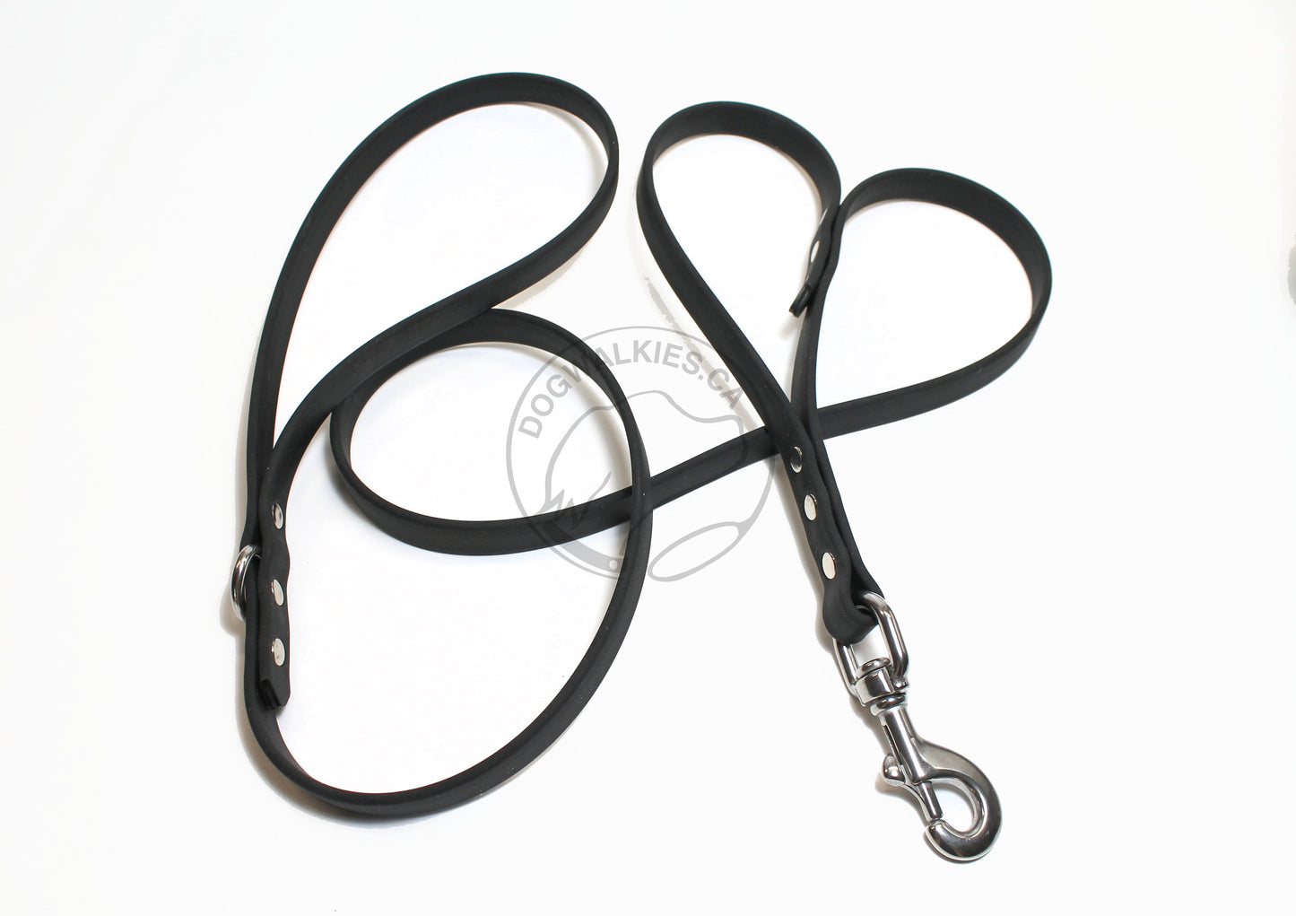 Two Handle Biothane, 5/8" (16mm) wide, Dog Leash - Leash with Traffic Handle