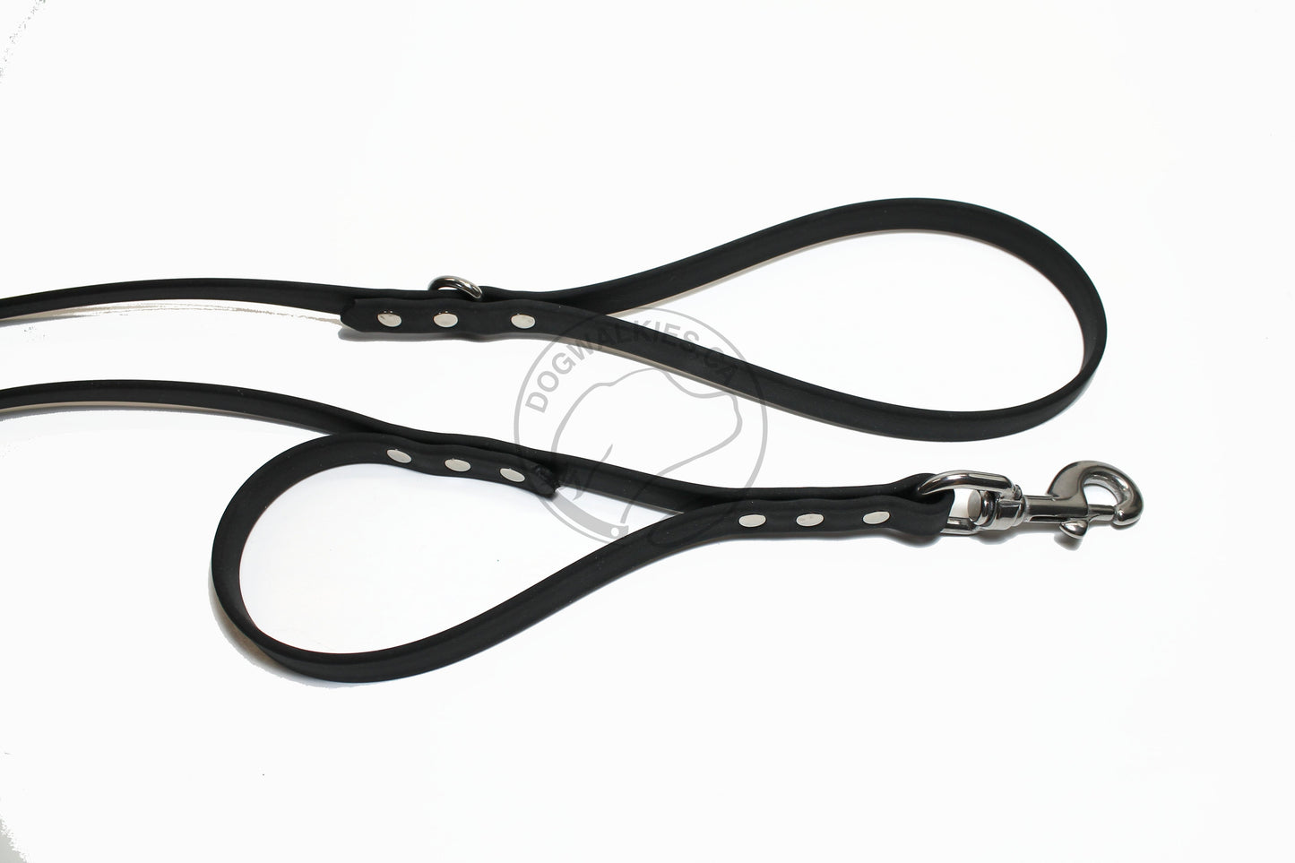 Two Handle Biothane, 5/8" (16mm) wide, Dog Leash - Leash with Traffic Handle