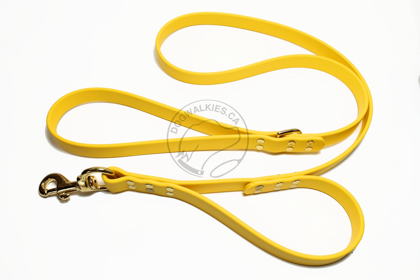 Two Handle Biothane Large 3/4"(20mm) wide Dog Leash - Leash with Traffic Handle - 37 Colours