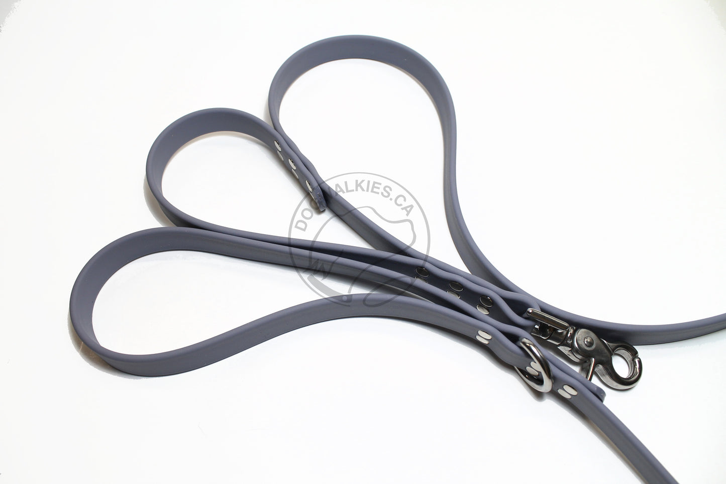 Two Handle Biothane Large 3/4"(20mm) wide Dog Leash - Leash with Traffic Handle - 37 Colours
