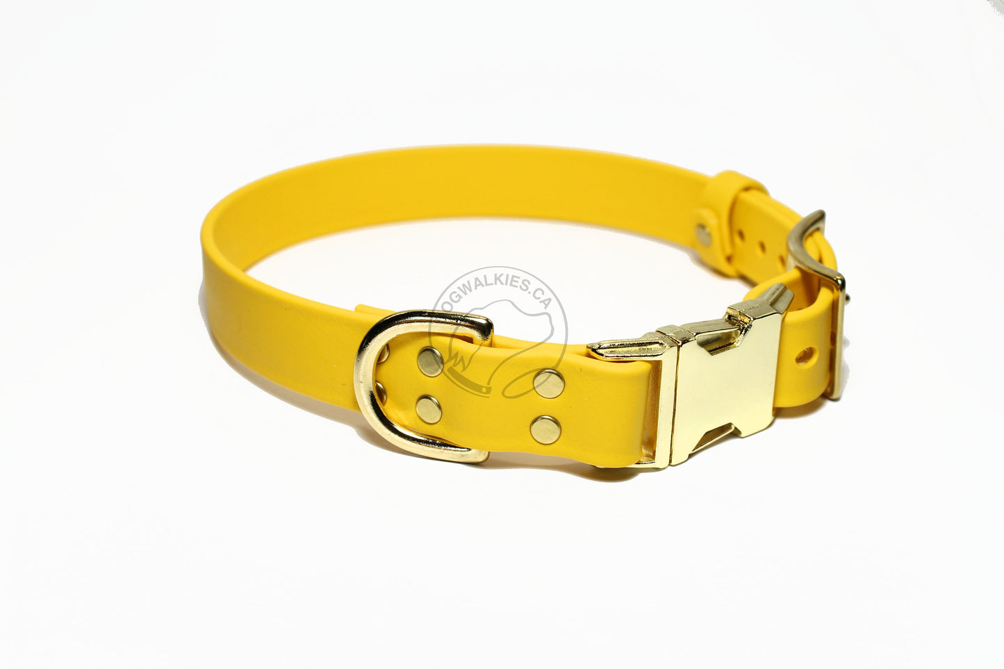 Biothane Side Release Dog Collar - 37 Colours - 1" (25mm) wide