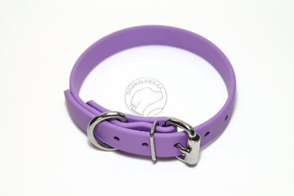Amethyst Biothane Dog Collar - 3/4" (20mm) wide