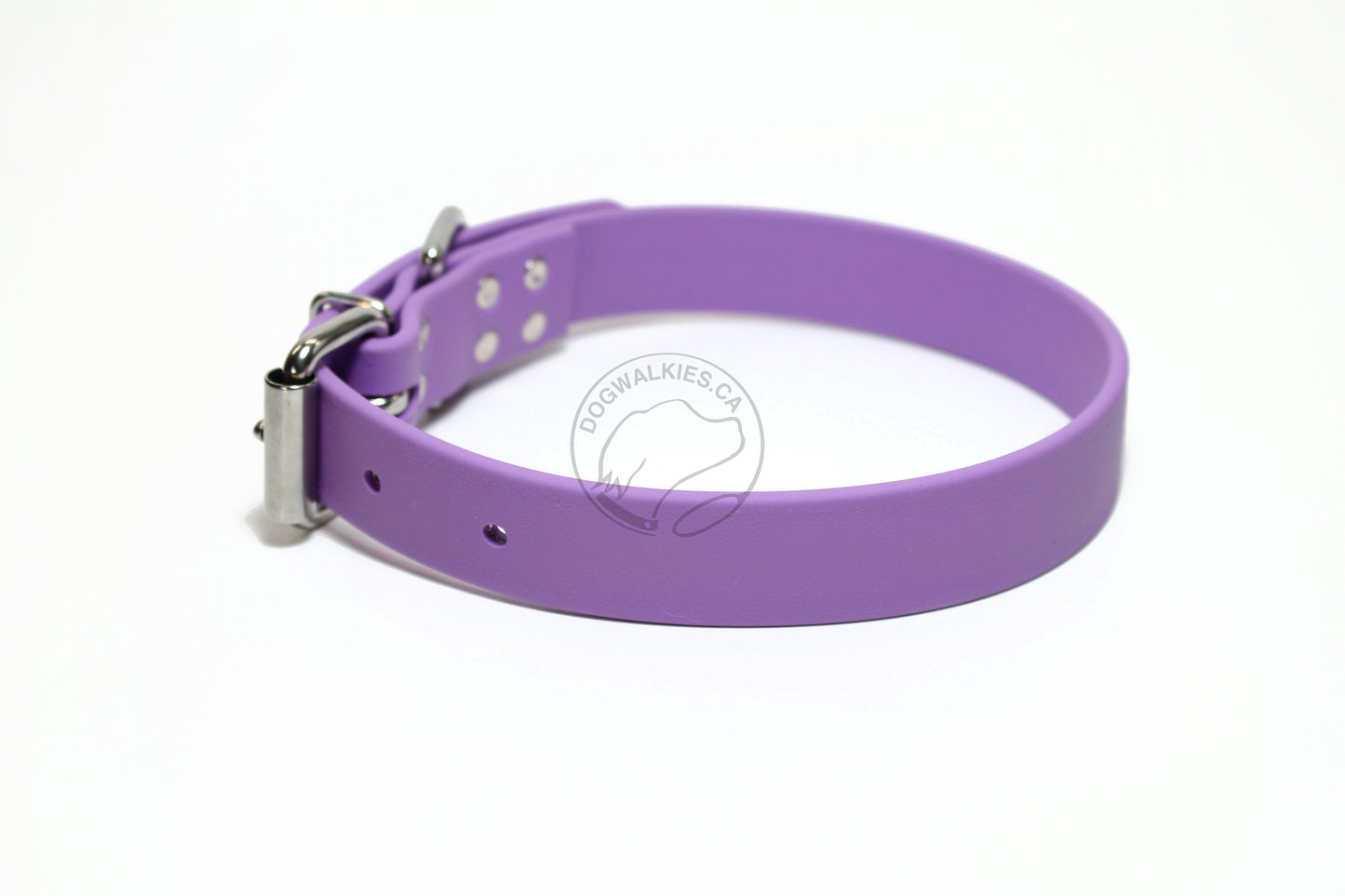 Amethyst Biothane Dog Collar - 1 inch (25mm) wide