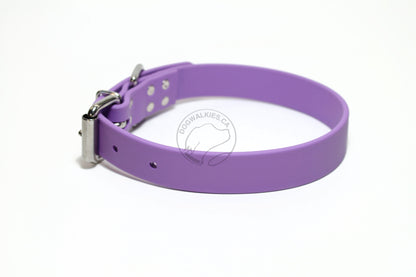 Amethyst Biothane Dog Collar - 1 inch (25mm) wide