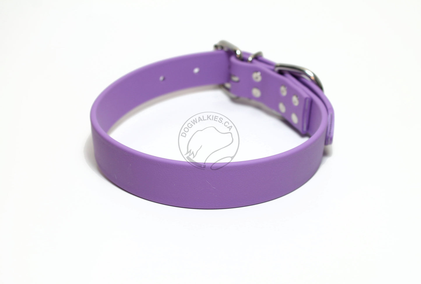 Amethyst Biothane Dog Collar - 1 inch (25mm) wide