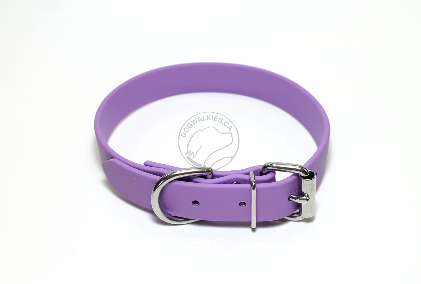 Amethyst Biothane Dog Collar - 1 inch (25mm) wide