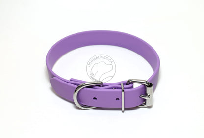 Amethyst Biothane Dog Collar - 1 inch (25mm) wide