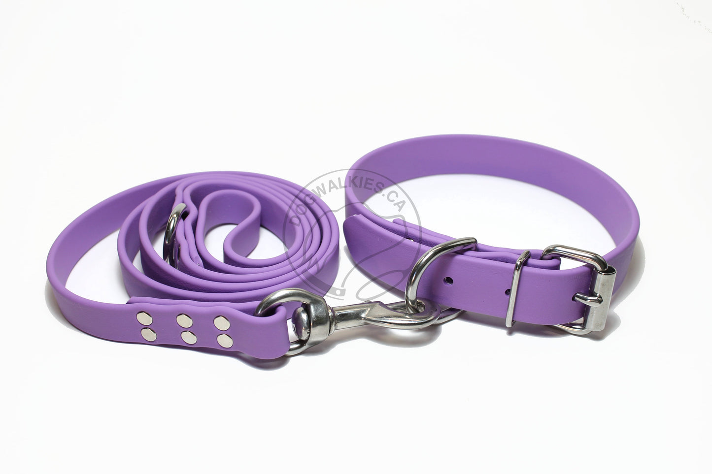 Amethyst Biothane Dog Collar - 1 inch (25mm) wide