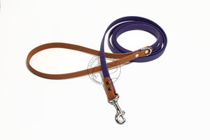 Two Tone Biothane Dog Leash - 1/2" (12mm) wide - Thin leash