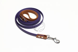 Two Tone Biothane Dog Leash - 1/2" (12mm) wide - Thin leash