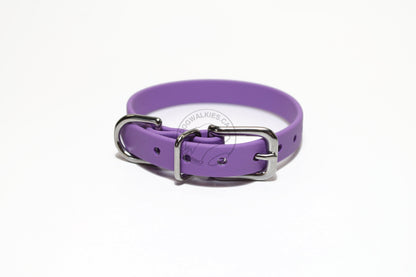 Cat Collar Non-Breakaway Biothane Collar - 1/2" (12mm) wide - all 39 colours