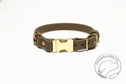 Side Release - 3/4" (20mm) Dog Collar in Biothane - 40 colour choices - quick pinch release