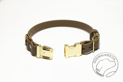 Side Release - 3/4" (20mm) Dog Collar in Biothane - 40 colour choices - quick pinch release
