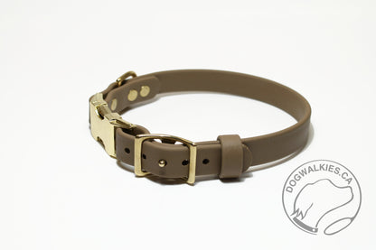 Side Release - 3/4" (20mm) Dog Collar in Biothane - 40 colour choices - quick pinch release
